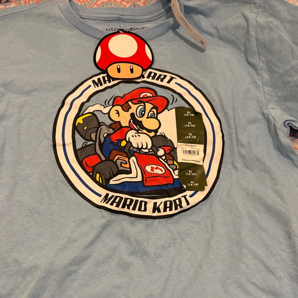 Mario Kart Kids Blue T-Shirt
